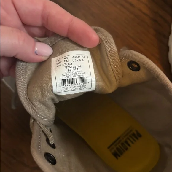 Palladium PAMPA HI Light Tan/khaki Canvas Boots - Picture 7 of 8